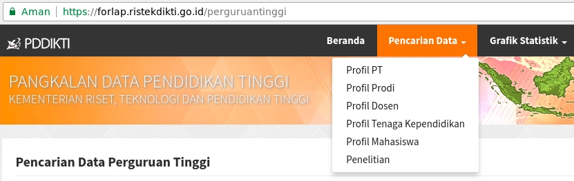Mencari Profil Perguruan Tinggi di Indonesia