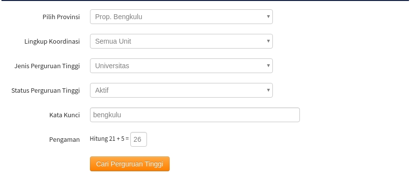 Tinggi Perguruan Profil - Mencari Profil Perguruan Tinggi di Indonesia 2
