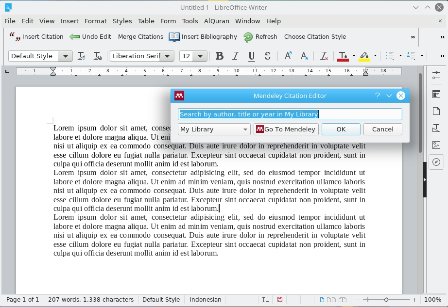 Mendeley Libreoffice Plugin - Jangan Panik Jika Plugin Mendeley Tidak Muncul di Microsoft Word atau LibreOffice 3