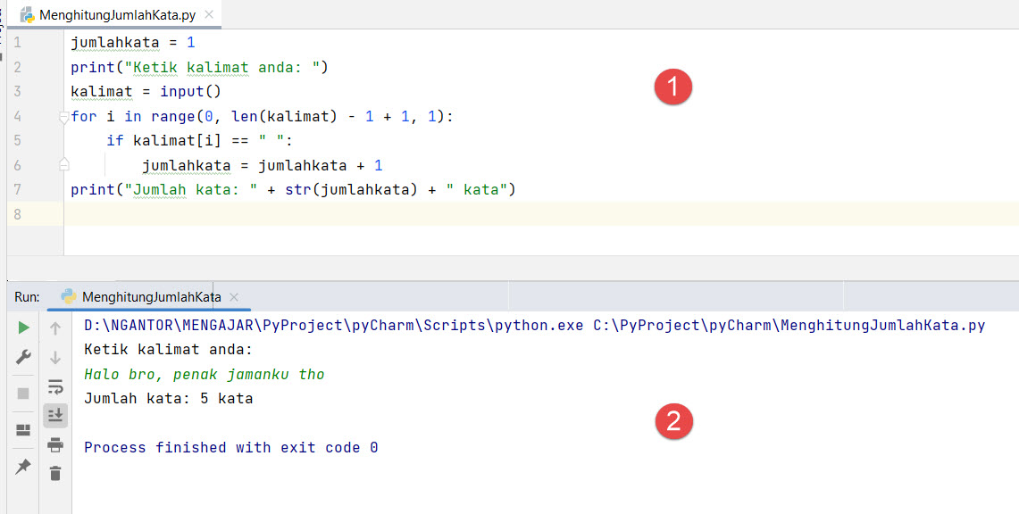 Menghitung Jumlah Kata Dalam Kalimat Dengan Python Menghitung Jumlah Kata Dalam Kalimat Dengan Python