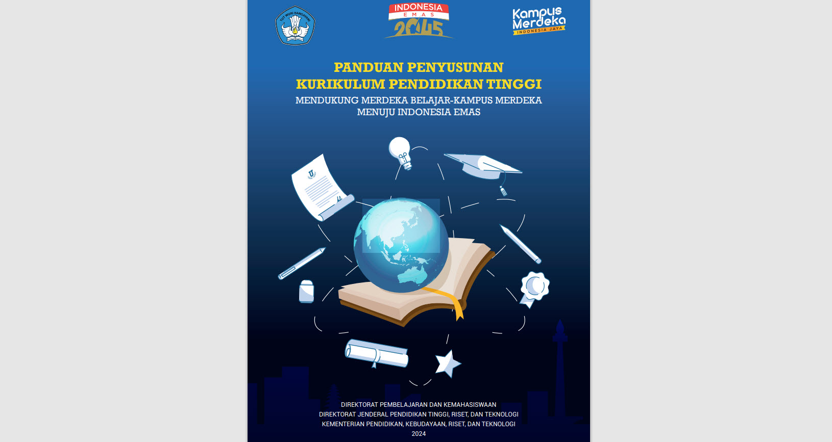 Download Buku Panduan Penyusunan Kurikulum Pendidikan Tinggi (KPT) Tahun 2024