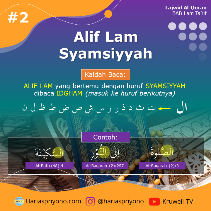 Alif Lam Syamsiyah Alif Lam Syamsiyah
